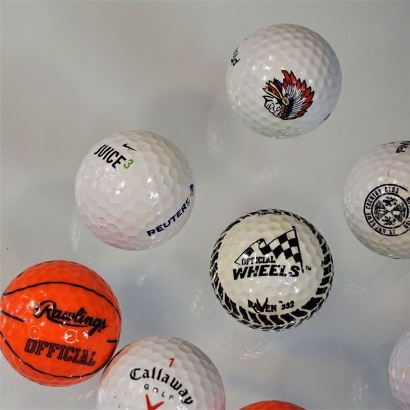 Collectible Golf Balls Stolichnaya Vodka Racing Wheels Disney Big Bertha Reuters - Picture 5 of 11